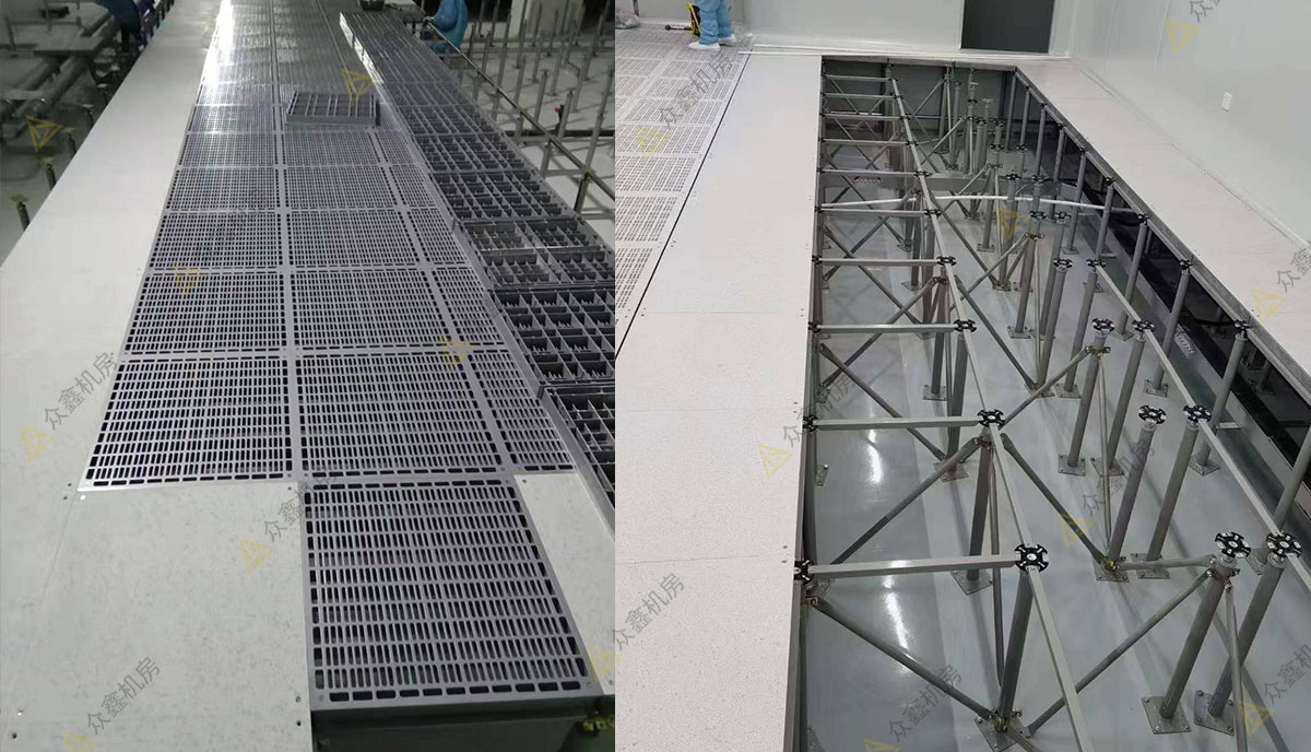 机房陶瓷防静电地板下面铺设的铜箔和铜排的区别-西安防静电地板|沈飞防静电地板|防静电地板厂家-陕西众鑫机房设备有限公司